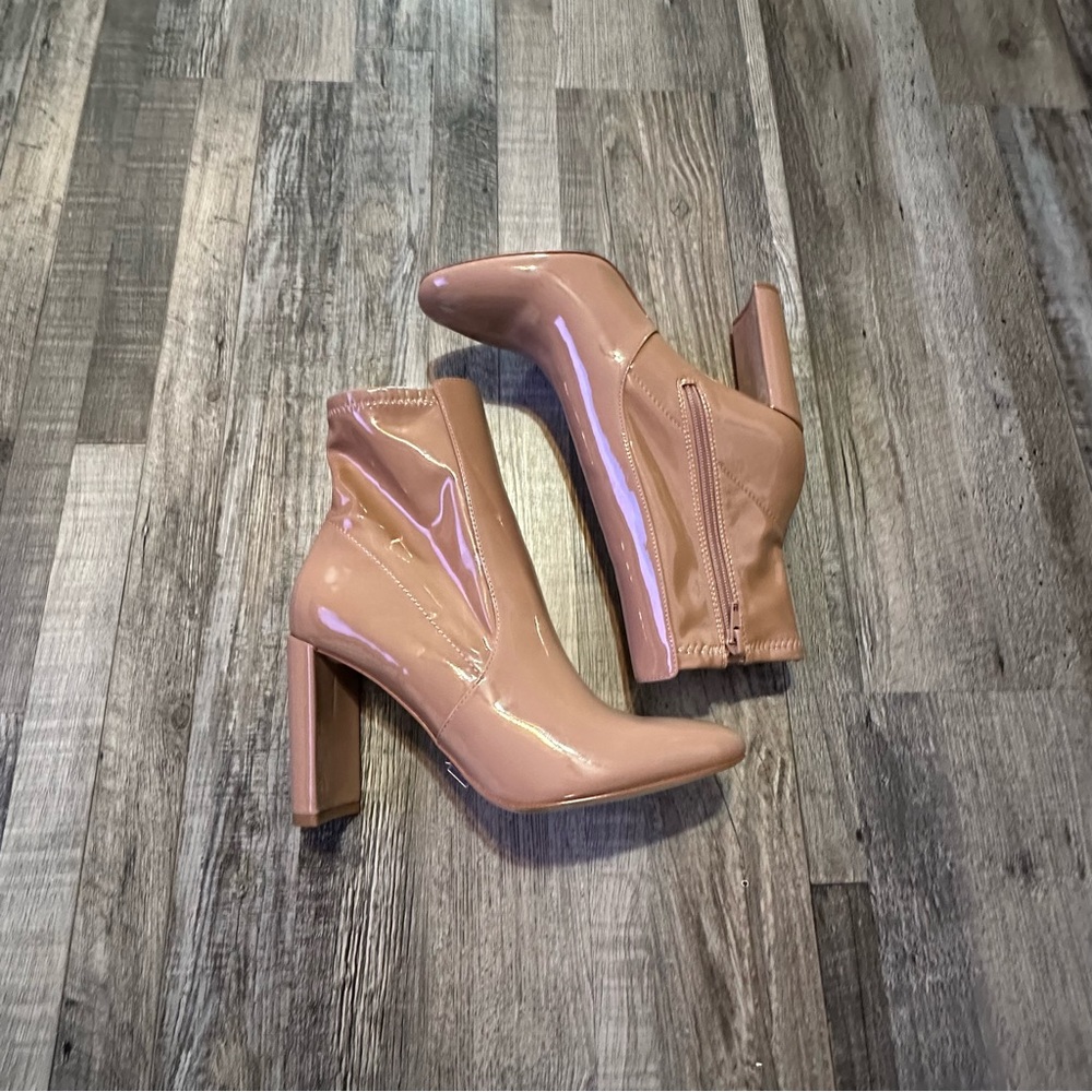 Aldo Aurella heeled booties tan Sz 7.5